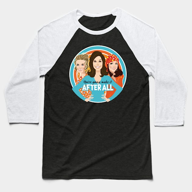 mary_tyler_moore_o Baseball T-Shirt by via starbucks